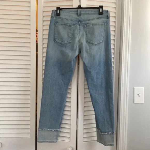 J.Brand Light Wash Frayed Cuff Bottom Jeans, Size 26 - Picture 6 of 6